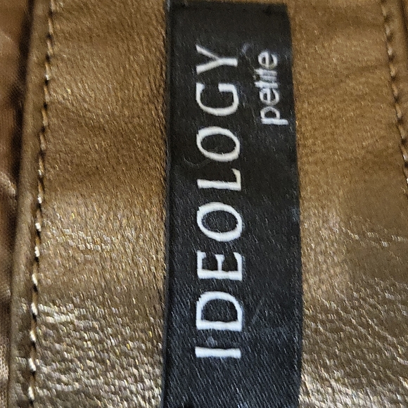IDEOLOGY WOMENS LEATHER JACKET SZ SMALL PETITE - Picture 5 of 6